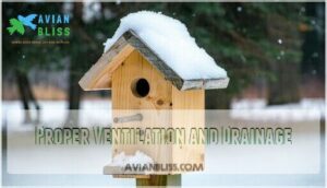 proper ventilation and drainage