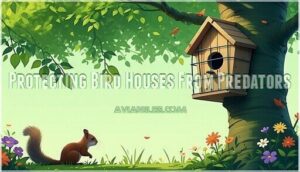 protecting bird houses from predators