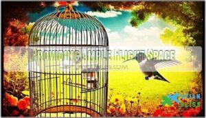 providing ample flight space