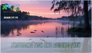 providing fish and aquatic prey