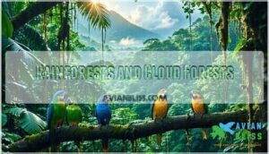 rainforests and cloud forests