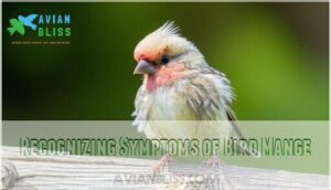 recognizing symptoms of bird mange