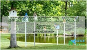 recommended heights for different species