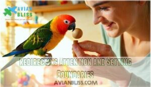 redirecting attention and setting boundaries