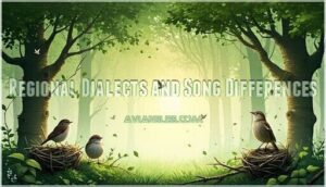 regional dialects and song differences