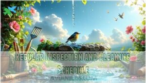 regular inspection and cleaning schedule