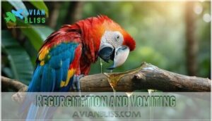 regurgitation and vomiting