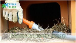 removing old nesting material