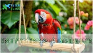 respiratory distress and conjunctivitis