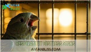 respiratory distress signs