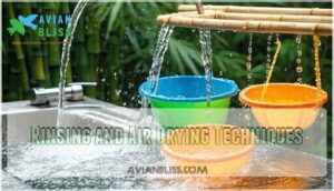 rinsing and air drying techniques