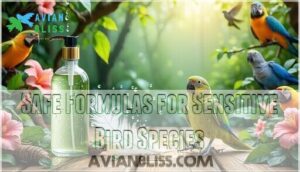 safe formulas for sensitive bird species