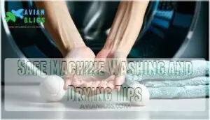 safe machine washing and drying tips