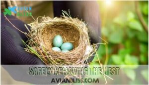 safely removing the nest