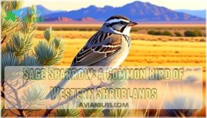 sage sparrow: a common bird of western shrublands
