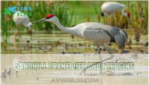 sandhill crane diet and foraging