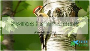 sapsucker habitat preferences