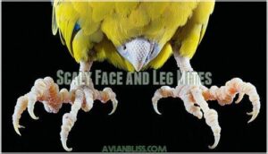 scaly face and leg mites