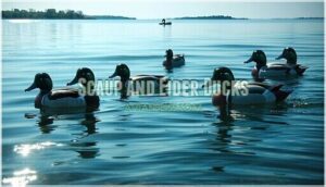 scaup and eider ducks