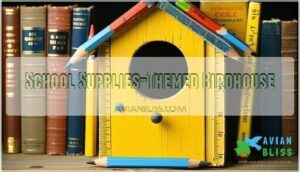 school supplies-themed birdhouse school supplies-themed birdhouse