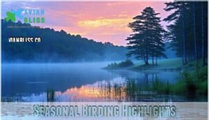 seasonal birding highlights
