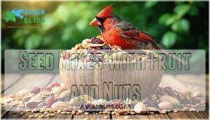 seed mixes with fruit and nuts