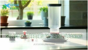 selecting feeders for easy cleaning