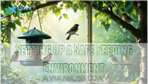 setting up a safe feeding environment