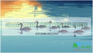 shared habitat with western grebes