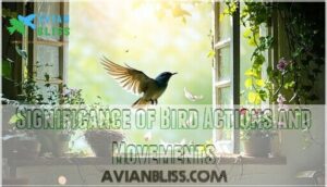 significance of bird actions and movements