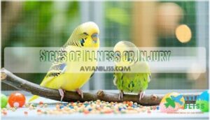 signs of illness or injury