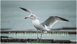 size and distinguishing features