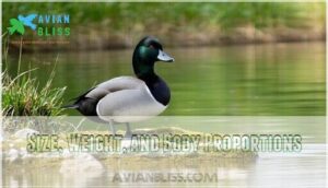 size, weight, and body proportions