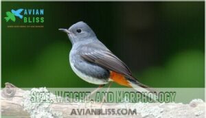 size, weight, and morphology