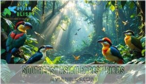 southeast asian forest birds