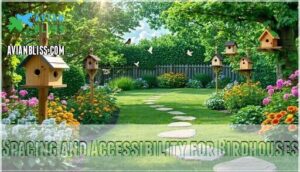spacing and accessibility for birdhouses