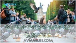 spread of diseases among bird populations