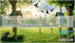 starling-resistant entry styles