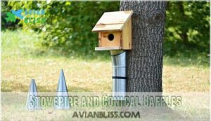 stovepipe and conical baffles