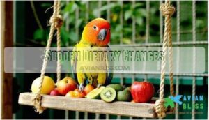 sudden dietary changes