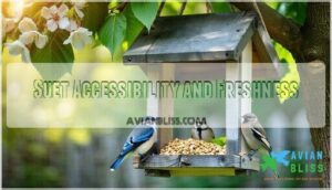 suet accessibility and freshness