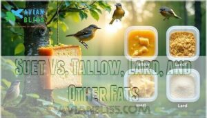 suet vs. tallow, lard, and other fats