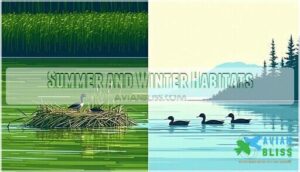 summer and winter habitats