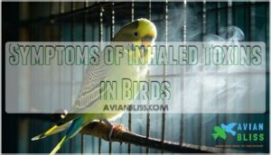 symptoms of inhaled toxins in birds
