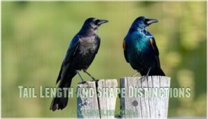 tail length and shape distinctions