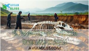 the discovery of feathered dinosaurs in china