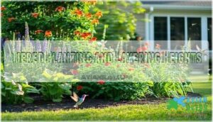 tiered planting and layering heights