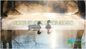 timing of duck mating season