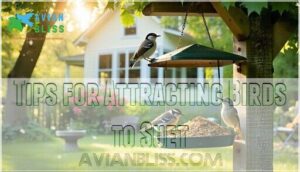 tips for attracting birds to suet