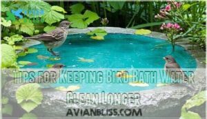 tips for keeping bird bath water clean longer